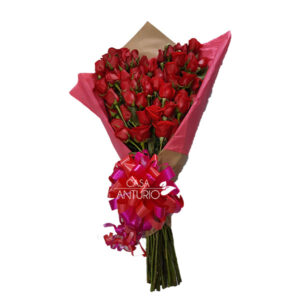Bouquet rosas rojas elegante